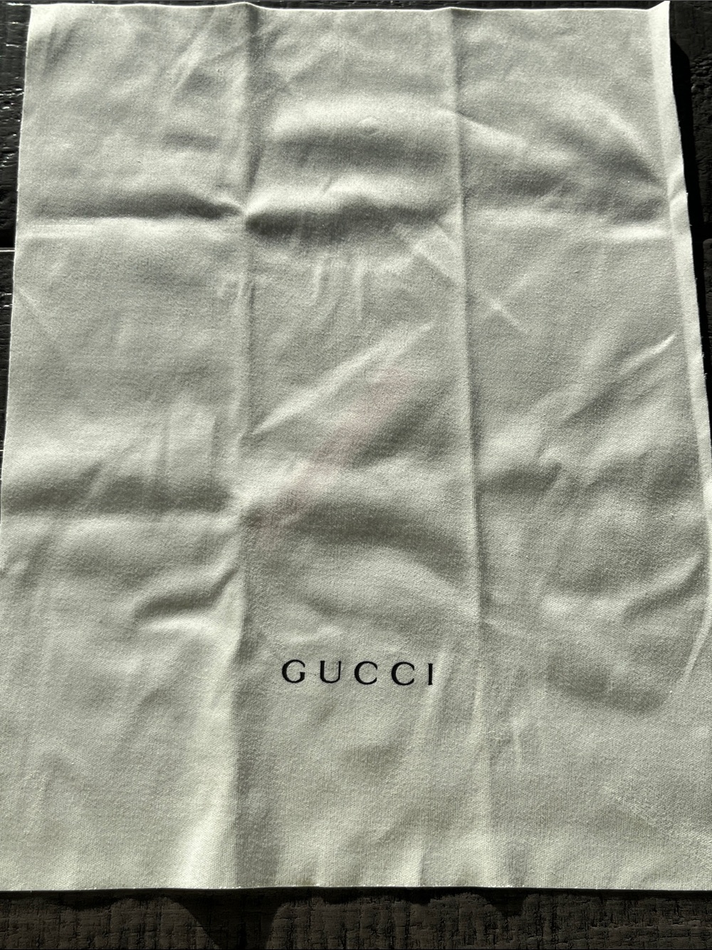 Gucci Fabric Sunglass lens Wipe 8x6”